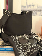 Mini City Bag: Black Canvas - Cyber Special - Quilted Koala