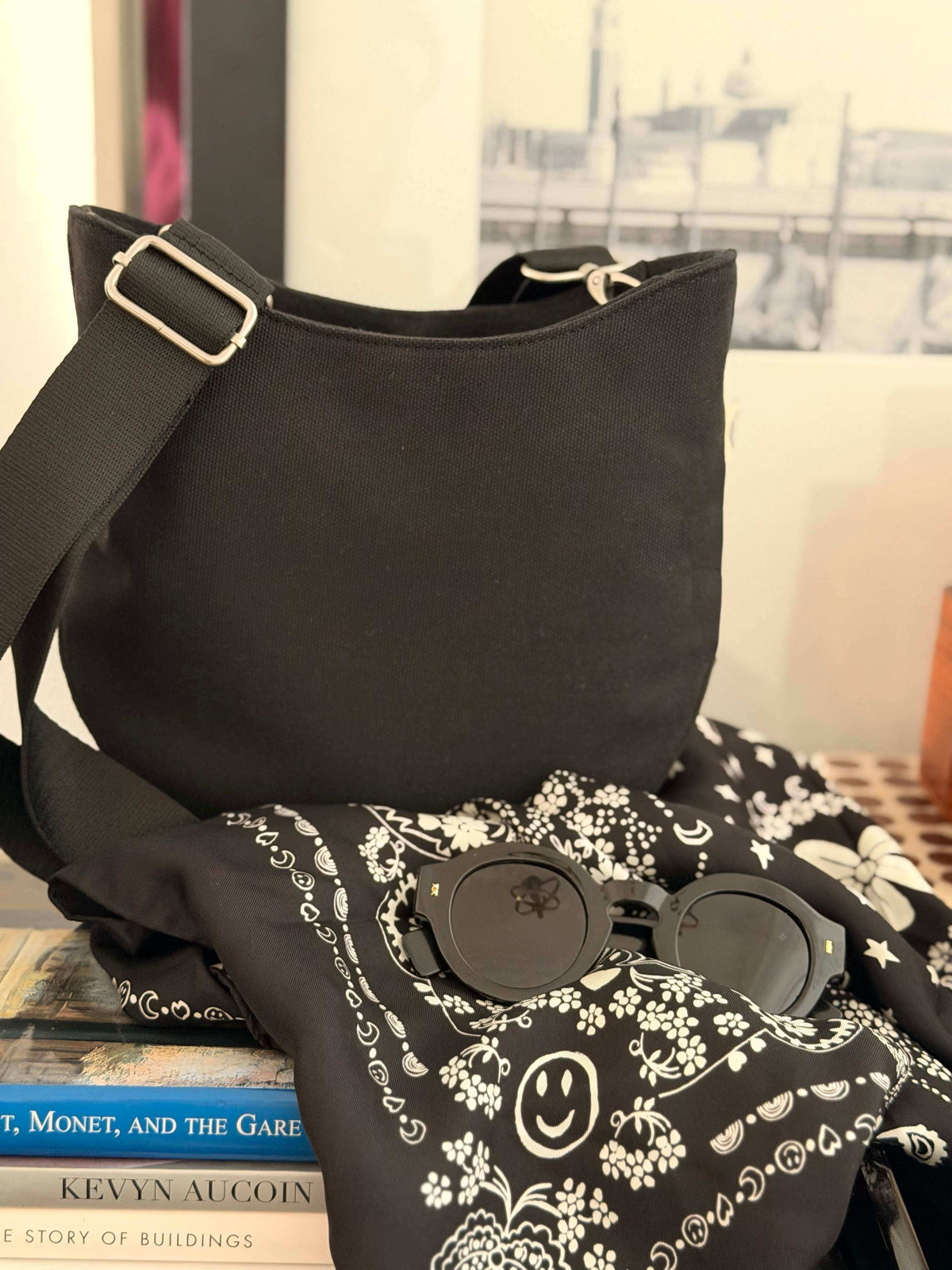 Mini City Bag: Black Canvas - Cyber Special - Quilted Koala