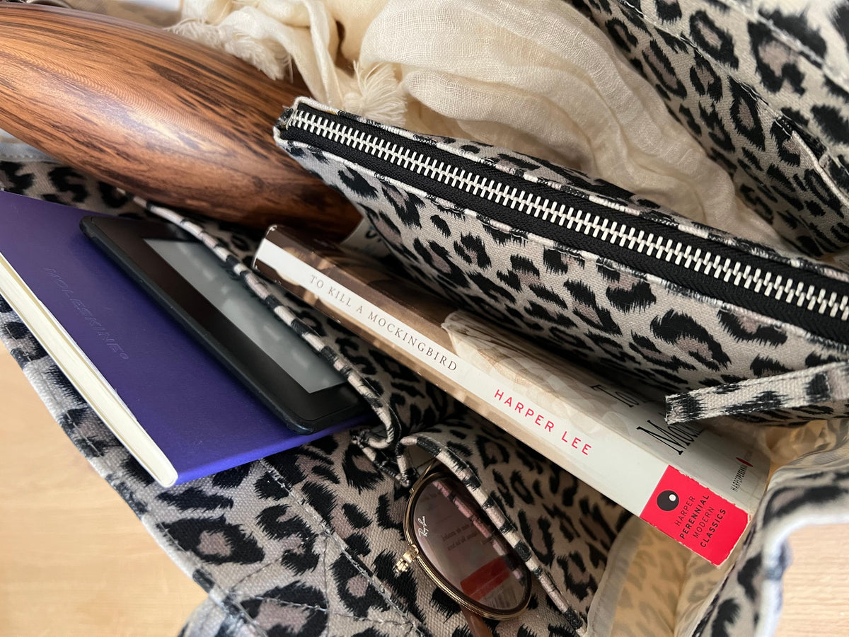 Midi East West Bag: Leopard - Quilted Koala