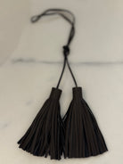 NEW! KOALA TASSEL - MOCHA Vegan Leather - Quilted Koala