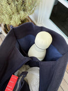 Golf Cart Anywhere Bag in Navy with White Matte GOLF USA - Quilted Koala