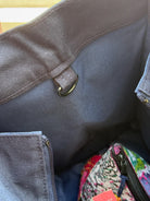 Golf Cart Anywhere Bag in Navy with White Matte GOLF USA - Quilted Koala