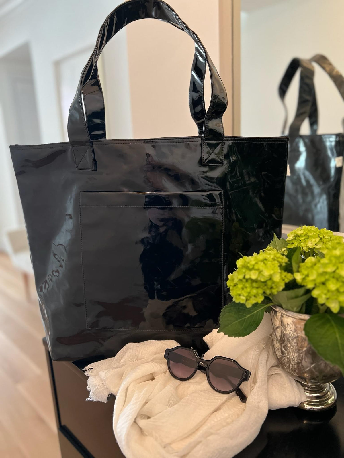 Black Metallic Everything Bag - Quilted Koala