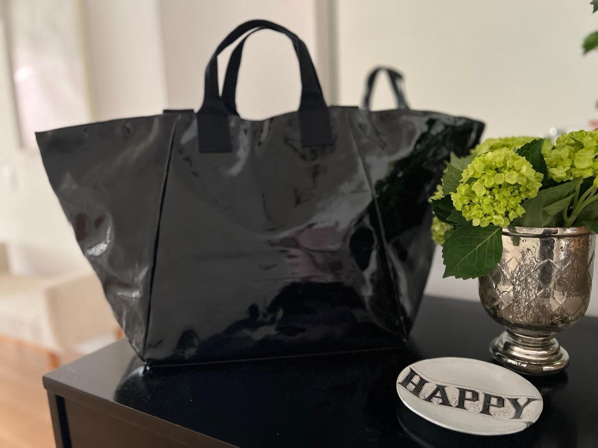 Chelsea Bag - Metallic Black - Quilted Koala