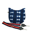 Blue Shibori Mini City Bag with Navy/Red Stripe Strap Only $64 + FREE Strap ($118 value for only $64 with code: MINI64) - Quilted Koala