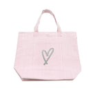 Everything Bag: Pink Seersucker - Sketch Heart - Quilted Koala