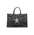 East West Bag: Black Camouflage - Quilted Koala