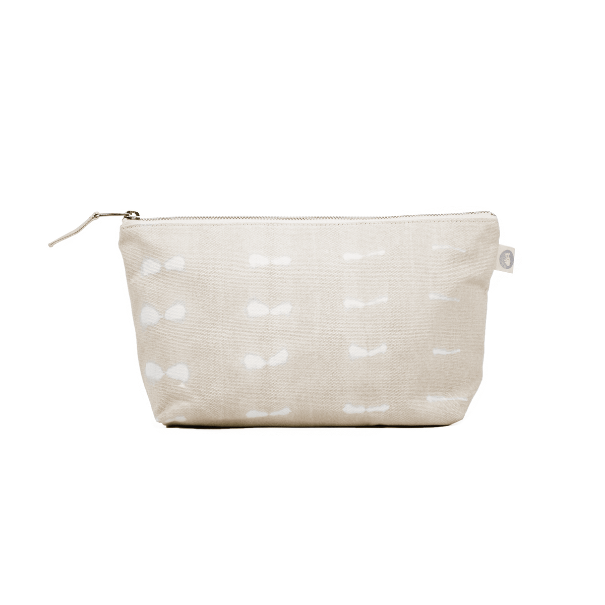 Large Makeup Bag Stone Shibori - Quilted Koala