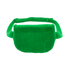 Quilted Velvet Adjustable Belt Bag - Electric Green - Quilted Koala