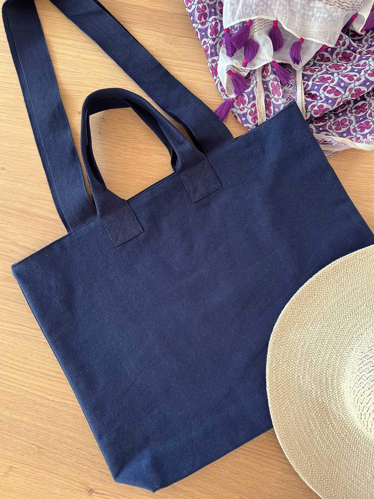 Koala Basics: Gramercy Tote Navy - Quilted Koala