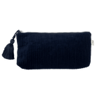 Navy Crushed Velvet Luxe North South Bag Gift Set - Quilted Koala