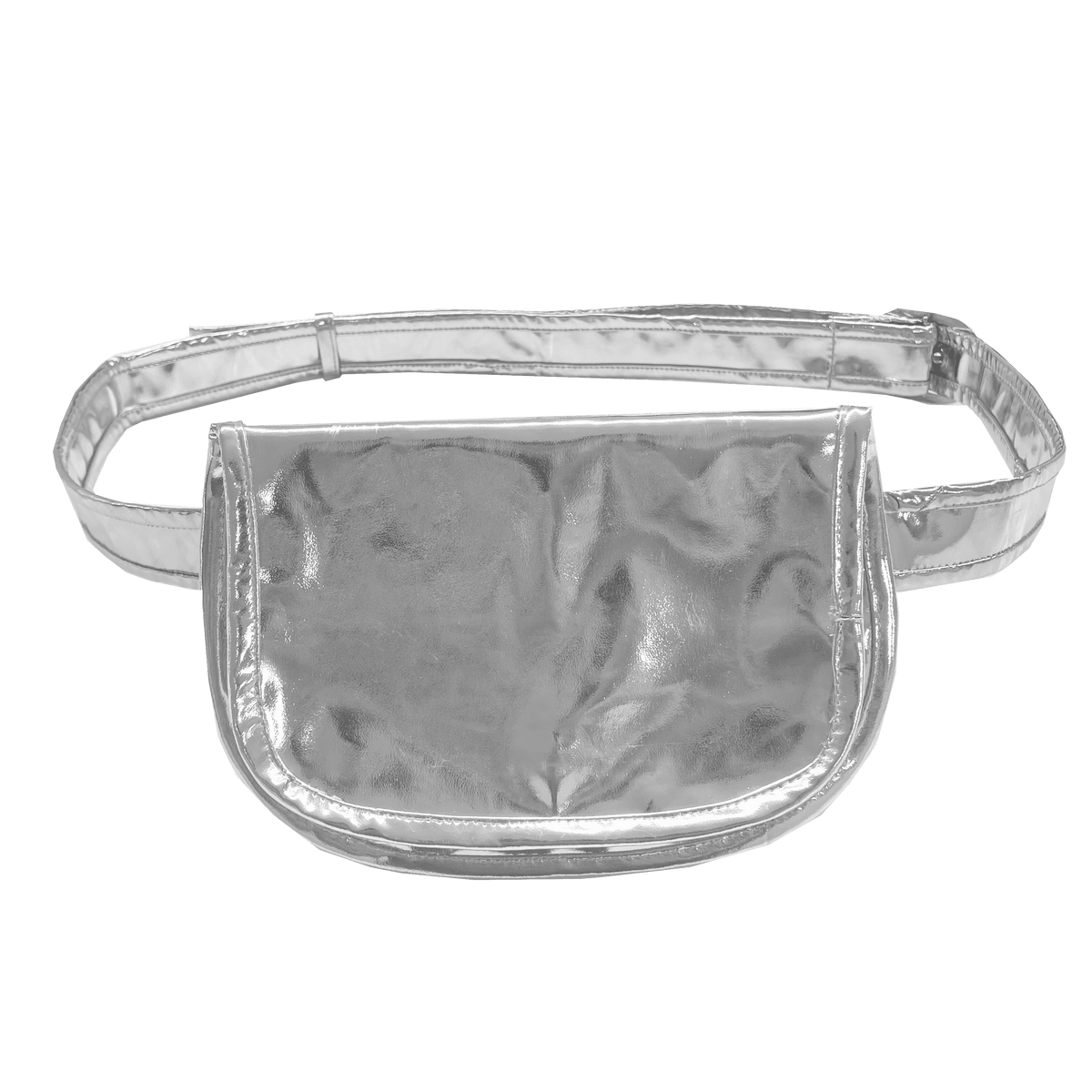 Silver Metallic Adjustable Belt Bag - Quilted Koala