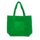 Quilted Velvet Everything Bag - Electric Green - Quilted Koala