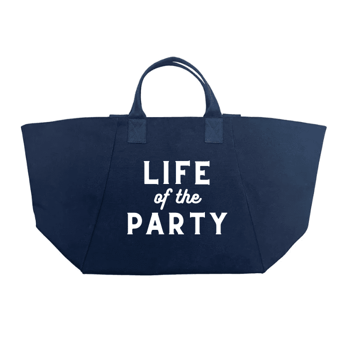 Chelsea Bag Navy with LIFE of the PARTY  NEW! - Quilted Koala