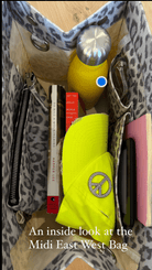 Grey Leopard Midi East West Bag Crossbody - Quilted Koala
