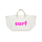 Natural Chelsea Bag with SURF in Hot Pink - Quilted Koala