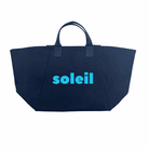 Navy Chelsea Bag with SOLEIL in Capri Blue - Quilted Koala