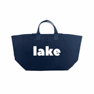 Navy Chelsea Bag with White Matte LAKE - Quilted Koala