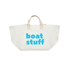 Natural Chelsea Bag with Capri Blue BOAT STUFF - Quilted Koala
