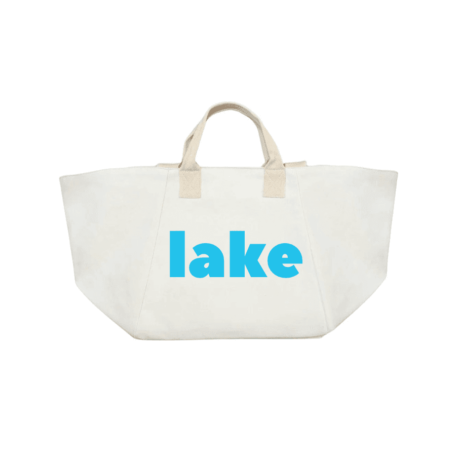 Natural Chelsea Bag with Capri Blue Matte LAKE - Quilted Koala