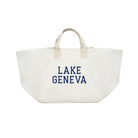 Chelsea Bag Natural LOCATION: Lake Geneva or CUSTOMIZE YOUR FAVORITE LAKE! - Quilted Koala