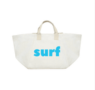 Natural Chelsea Bag with SURF in Capri Blue - Quilted Koala