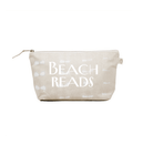 Clutch Bag: Stone Shibori with White Matte Beach Reads - Quilted Koala