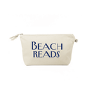 Clutch Bag: Natural with Navy Matte Beach Reads - Quilted Koala