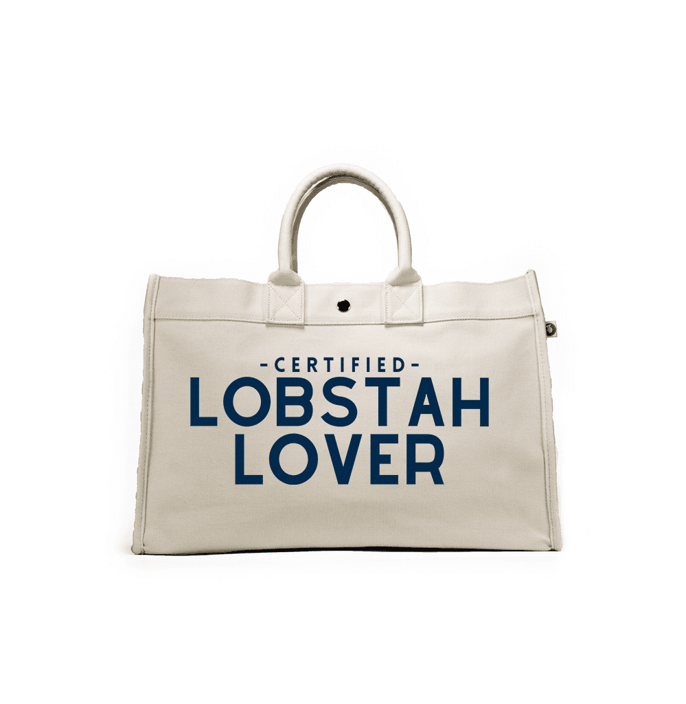 East West Bag: Natural with Certified LOBSTAH LOVER - Quilted Koala