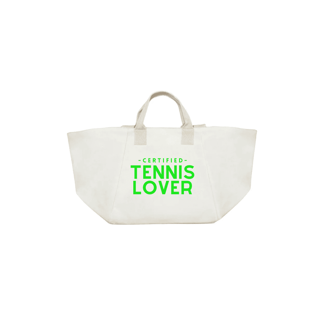 Certified TENNIS LOVER BAG (natural and green) - NEW - Quilted Koala