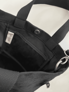 Town Crossbody Bag: Black Vegan Suede + Beaded Paracord Charm - Quilted Koala