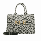 Split Letter Monogram Midi East West Bag: Leopard - Quilted Koala
