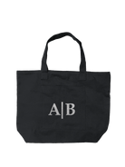 Black Everything Bag - Split Letter Monogram - Quilted Koala