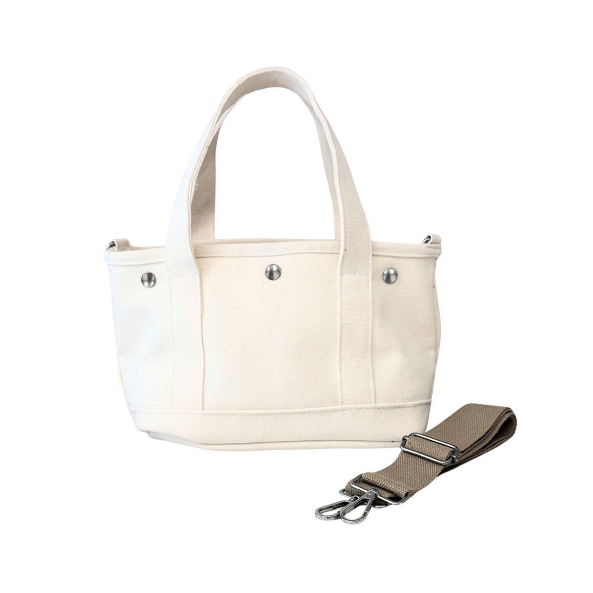 The Seaport Boat Bag - Natural Canvas Mini Monogram - Quilted Koala