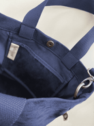 Town Crossbody Bag: Navy Vegan Suede + Beaded Paracord Charm - Quilted Koala