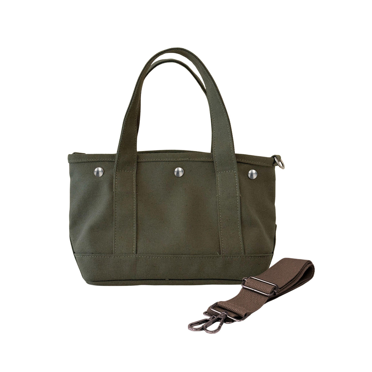 The Seaport Boat Bag - Olive Canvas Mini Monogram - Quilted Koala