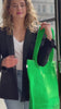 Quilted Velvet Everything Bag - Electric Green - Quilted Koala