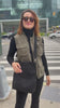 Town Crossbody Bag: Black Vegan Suede - Quilted Koala