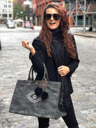 East West Bag: Black Camouflage - Quilted Koala