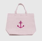 Everything Bag: Pink Seersucker - Anchor - Quilted Koala