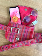 NEW Quilted Koala Belt Bag - Pink Happy Stripe - Quilted Koala