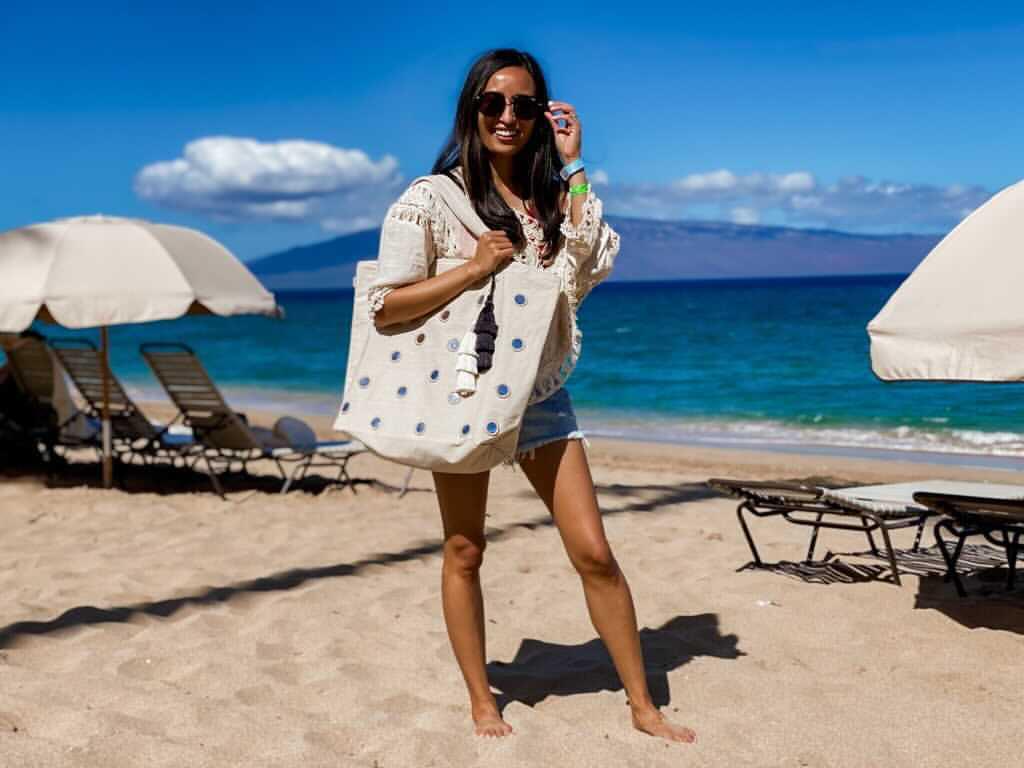 Boho Large Mirror Tote: Stone -  BACK IN STOCK! - Quilted Koala