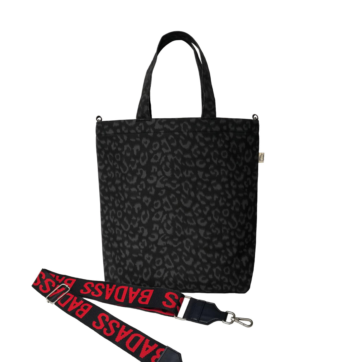 Town Crossbody Bag: Black Leopard Coated Canvas  BACK IN STOCK! - Quilted Koala