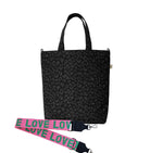 Town Crossbody Bag: Black Leopard Coated Canvas  BACK IN STOCK! - Quilted Koala