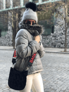 Mini City Bag - Black Velvet + FREE Black/Red BADASS Luxe Strap - Quilted Koala