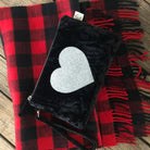 Black Velvet Mini Luxe Clutch (Choose your own Custom Embellishment!) - Quilted Koala