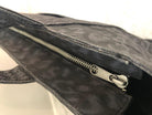 Black Leopard Midi Zipper Tote - Quilted Koala