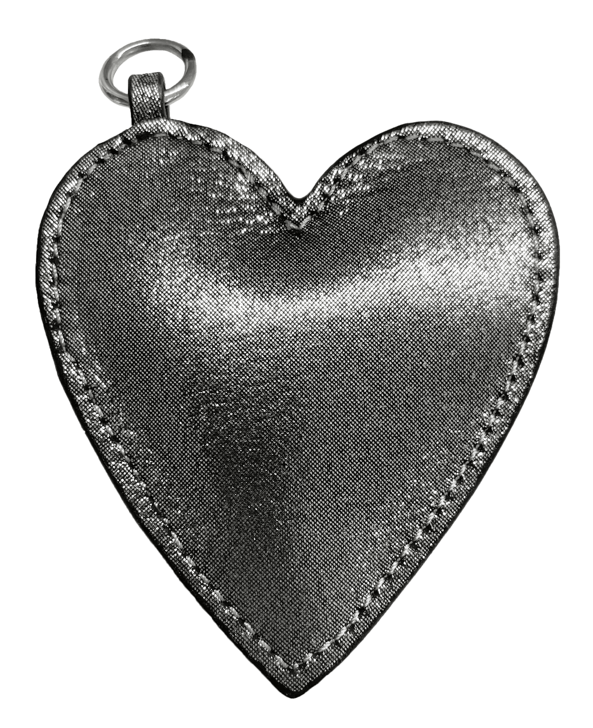 Koala Charms- Silver Gunmetal Heart - Quilted Koala