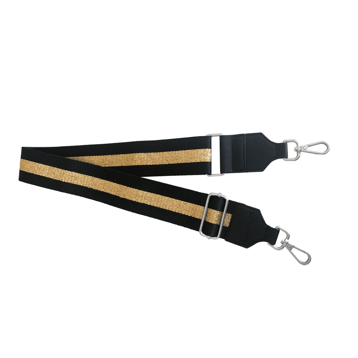 Black Camo Luxe North South Bag + FREE Gold Tassel + FREE Black Heart Charm + FREE Black/Gold Stripe Strap - Quilted Koala