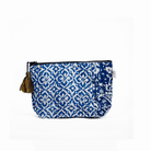 Koala Boho Collection: Makeup Bag in Blue Tones - Quilted Koala